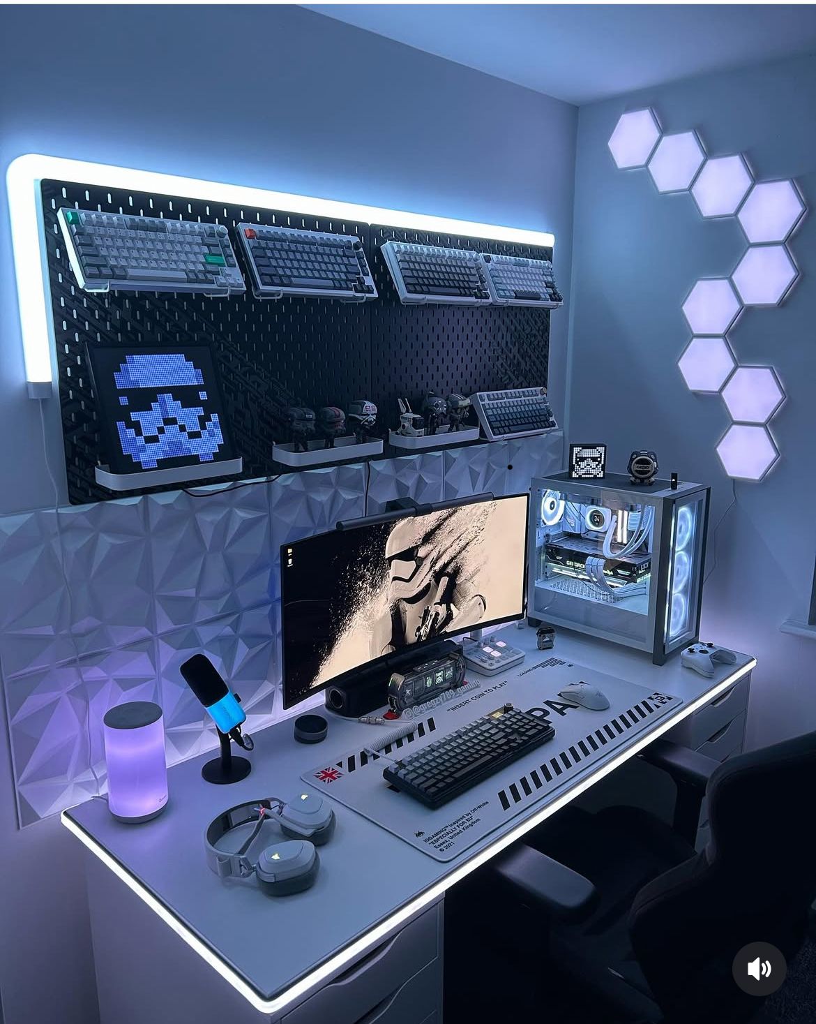 An expert game analyst evaluating screen performance benchmarks on multi-monitor displays